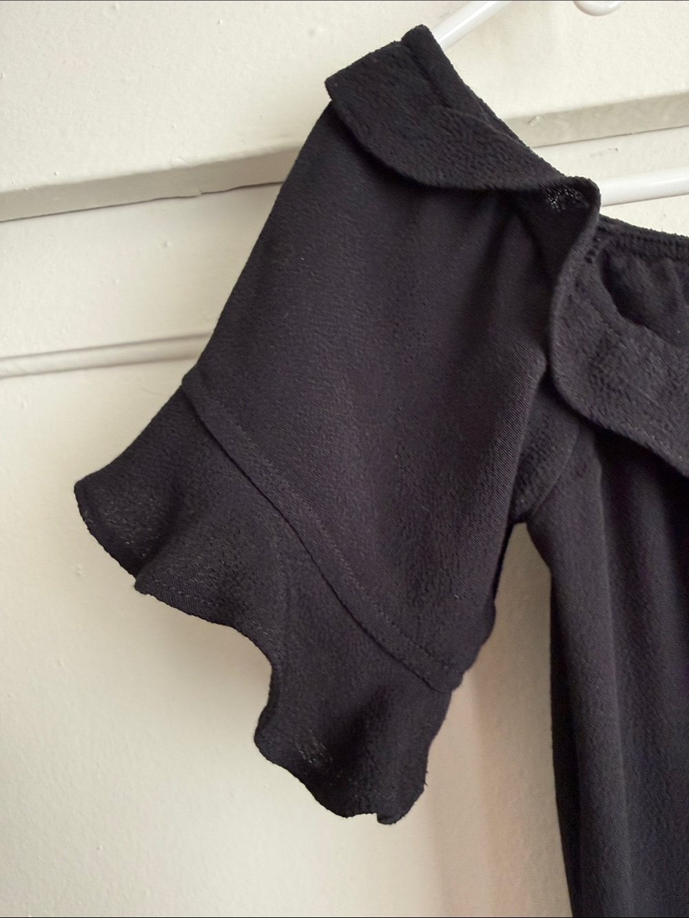 Reformation Black Off-Shoulder Midi Dress - Picture 6 of 11